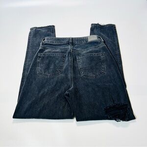 American Eagle jeans Mom jeans black jeans distressed black women size 0